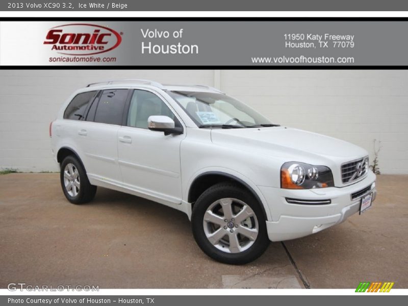 Ice White / Beige 2013 Volvo XC90 3.2