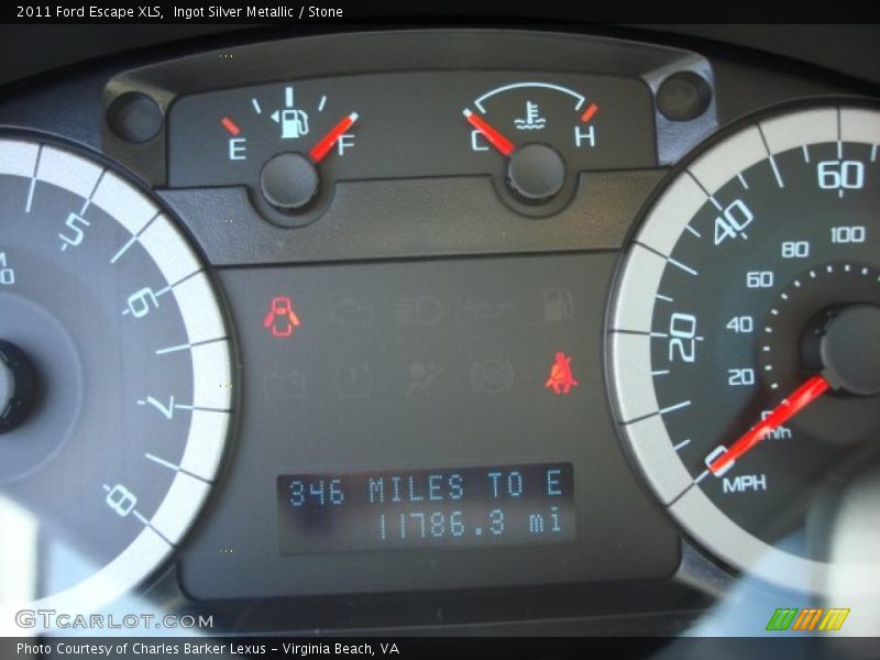 Ingot Silver Metallic / Stone 2011 Ford Escape XLS