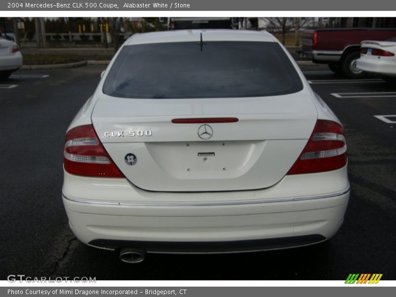 Alabaster White / Stone 2004 Mercedes-Benz CLK 500 Coupe