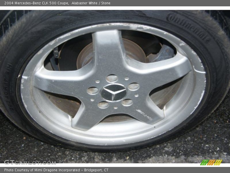 Alabaster White / Stone 2004 Mercedes-Benz CLK 500 Coupe