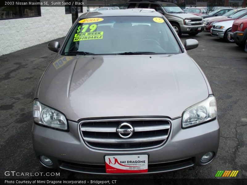 Sunlit Sand / Black 2003 Nissan Maxima SE
