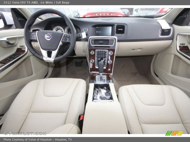 Ice White / Soft Beige 2012 Volvo S60 T6 AWD