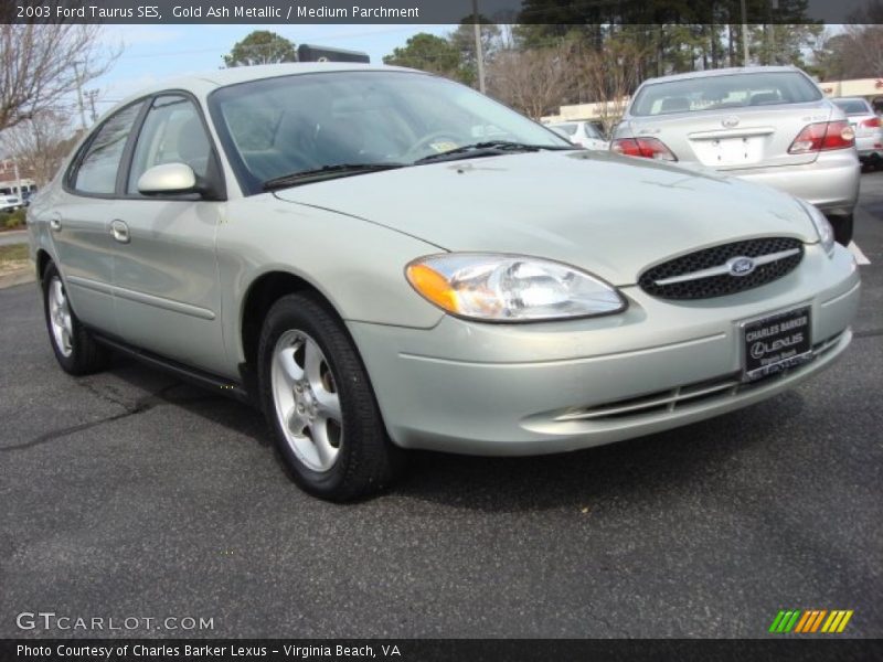 Gold Ash Metallic / Medium Parchment 2003 Ford Taurus SES