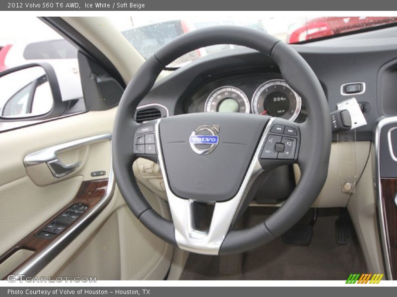 Ice White / Soft Beige 2012 Volvo S60 T6 AWD