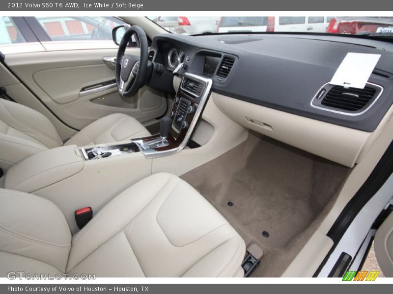 Ice White / Soft Beige 2012 Volvo S60 T6 AWD