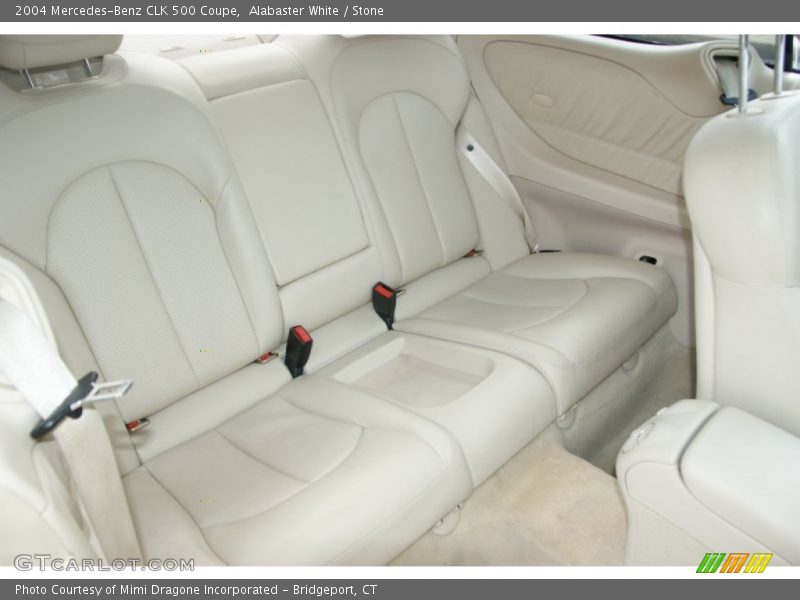 Alabaster White / Stone 2004 Mercedes-Benz CLK 500 Coupe
