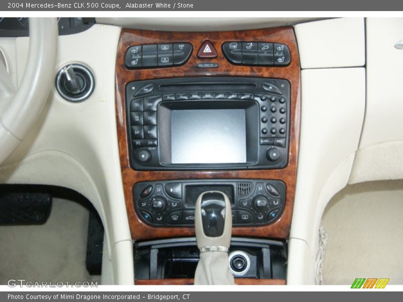 Alabaster White / Stone 2004 Mercedes-Benz CLK 500 Coupe