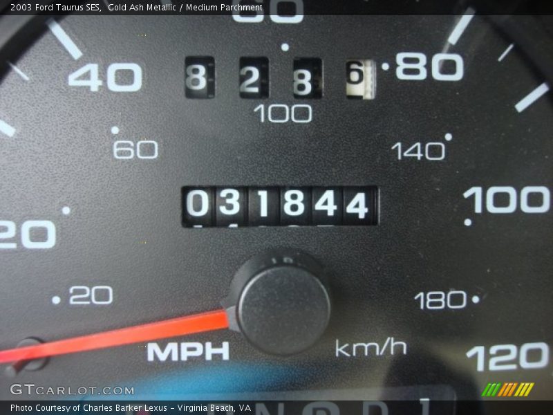 Gold Ash Metallic / Medium Parchment 2003 Ford Taurus SES