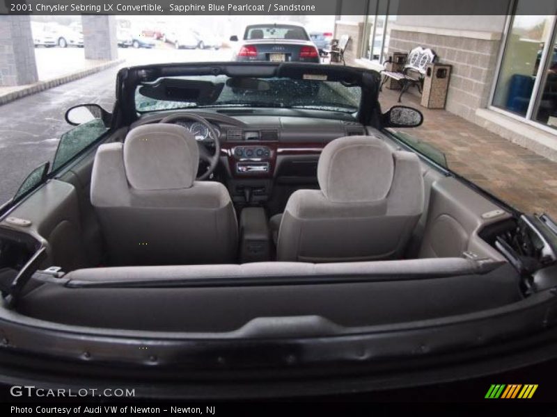 Sapphire Blue Pearlcoat / Sandstone 2001 Chrysler Sebring LX Convertible