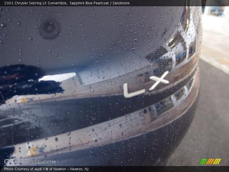 Sapphire Blue Pearlcoat / Sandstone 2001 Chrysler Sebring LX Convertible