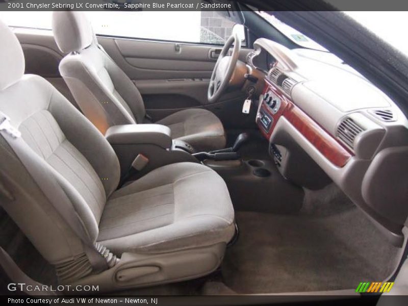 Sapphire Blue Pearlcoat / Sandstone 2001 Chrysler Sebring LX Convertible