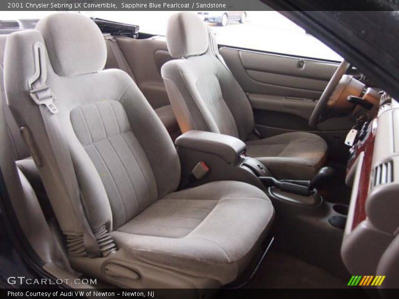 Sapphire Blue Pearlcoat / Sandstone 2001 Chrysler Sebring LX Convertible