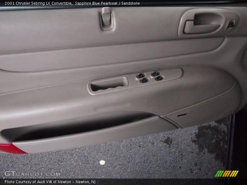 Sapphire Blue Pearlcoat / Sandstone 2001 Chrysler Sebring LX Convertible