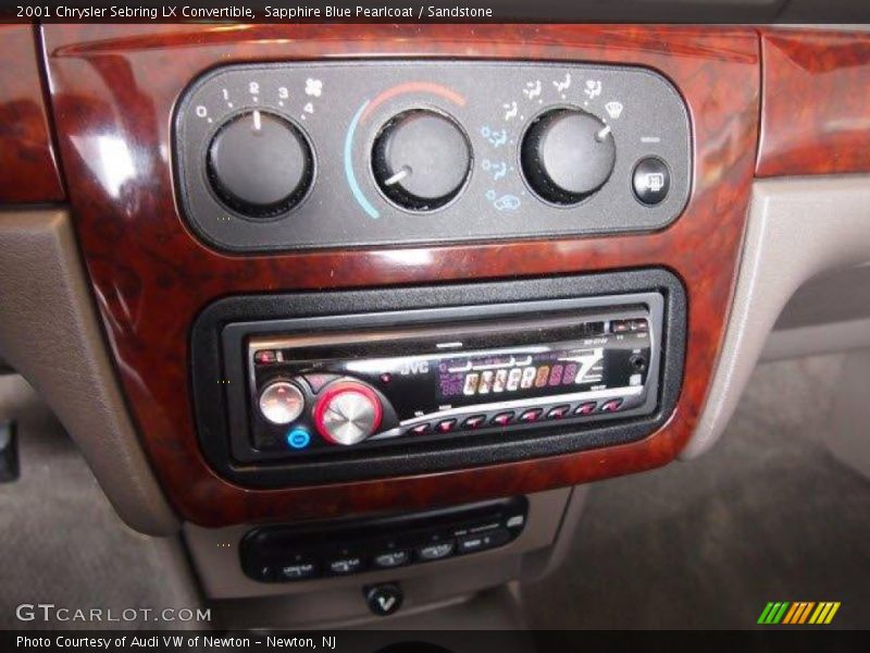 Sapphire Blue Pearlcoat / Sandstone 2001 Chrysler Sebring LX Convertible