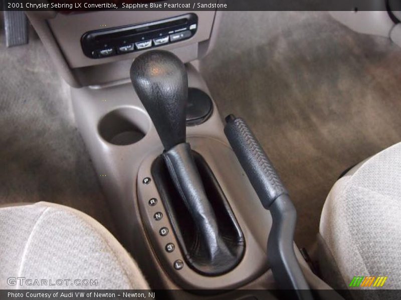 Sapphire Blue Pearlcoat / Sandstone 2001 Chrysler Sebring LX Convertible
