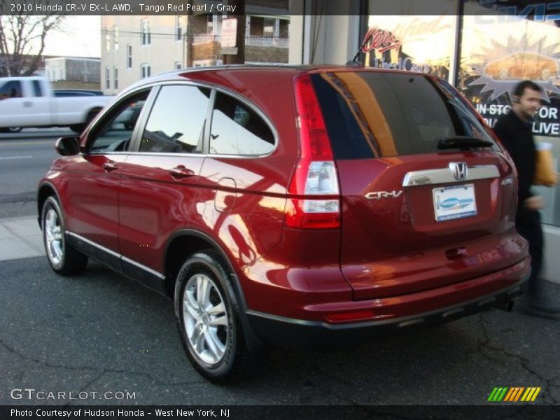 Tango Red Pearl / Gray 2010 Honda CR-V EX-L AWD