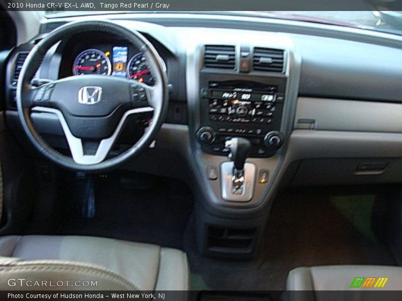Tango Red Pearl / Gray 2010 Honda CR-V EX-L AWD
