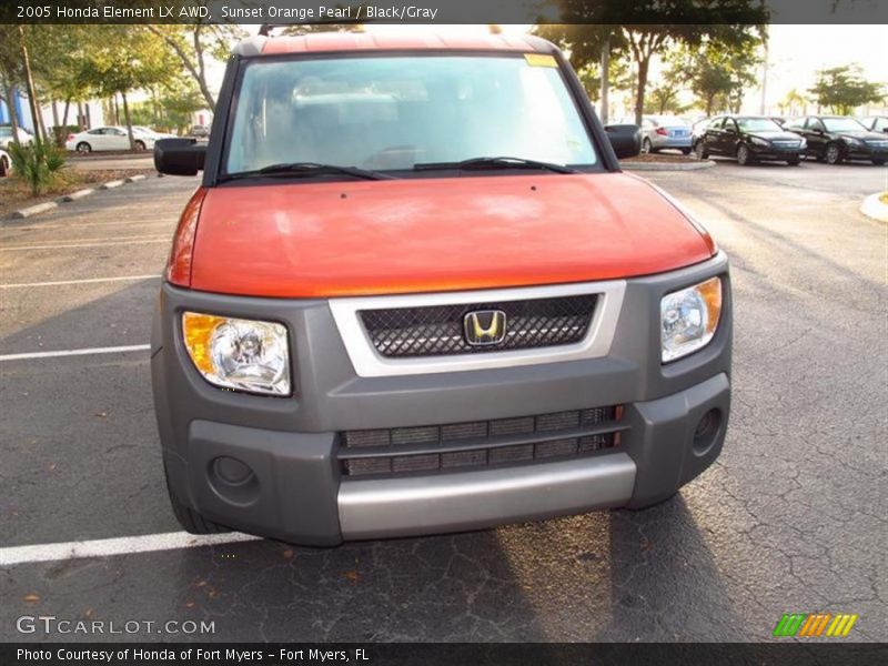 Sunset Orange Pearl / Black/Gray 2005 Honda Element LX AWD