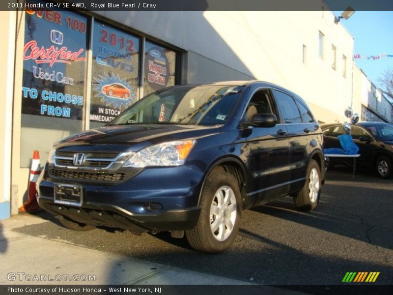 Royal Blue Pearl / Gray 2011 Honda CR-V SE 4WD