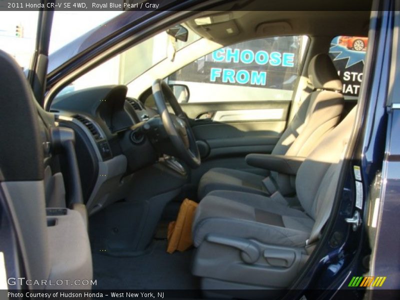 Royal Blue Pearl / Gray 2011 Honda CR-V SE 4WD