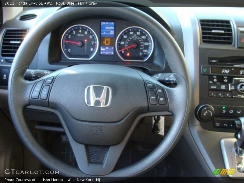 Royal Blue Pearl / Gray 2011 Honda CR-V SE 4WD