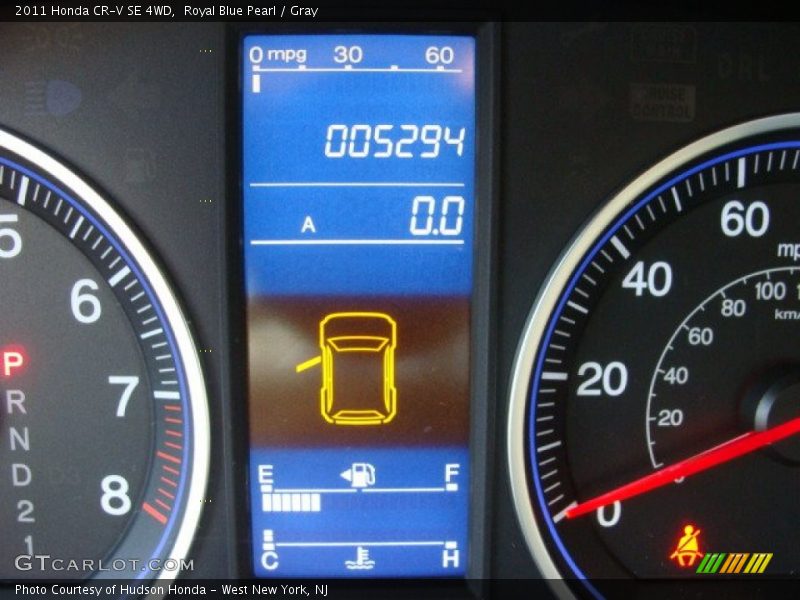 Royal Blue Pearl / Gray 2011 Honda CR-V SE 4WD