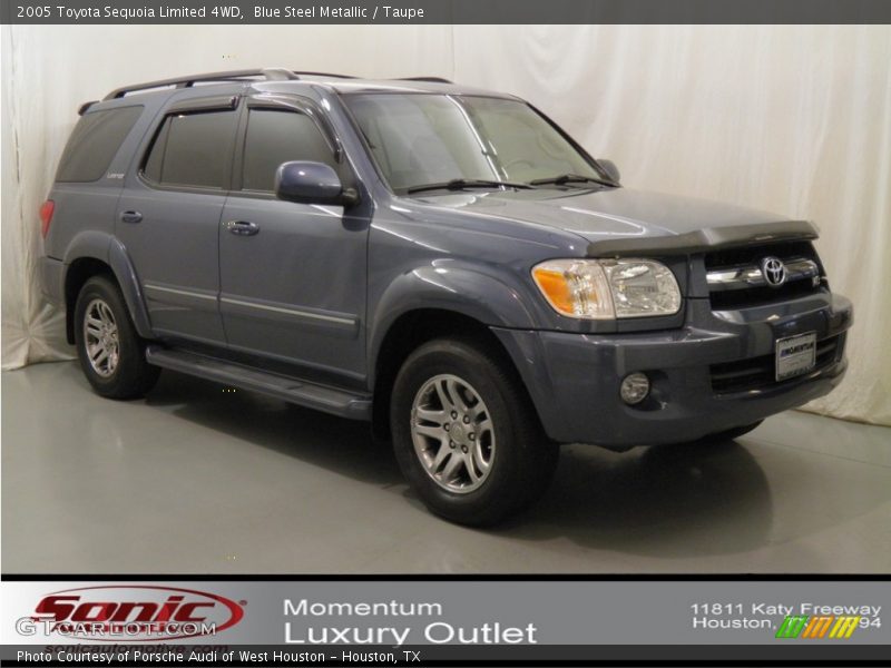 Blue Steel Metallic / Taupe 2005 Toyota Sequoia Limited 4WD