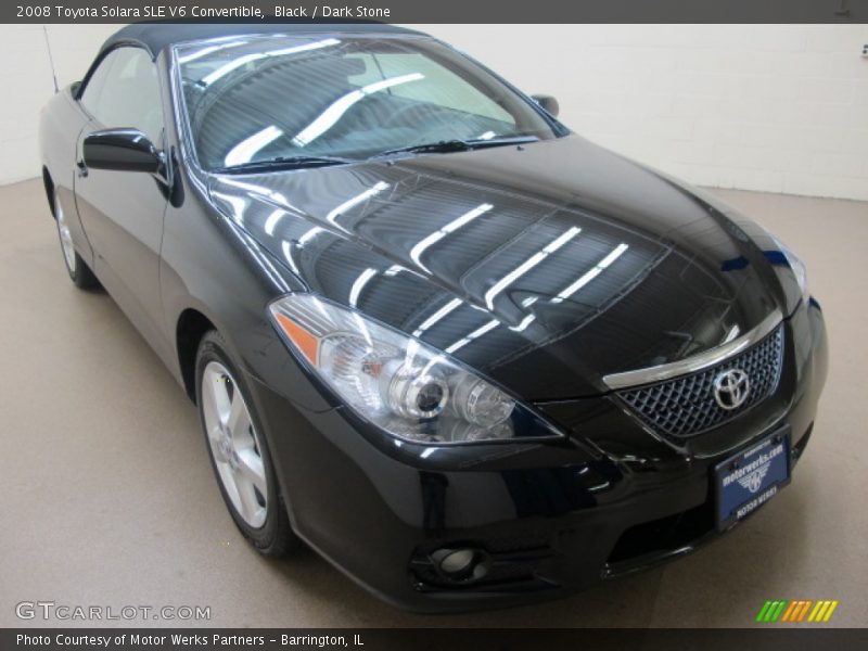 Black / Dark Stone 2008 Toyota Solara SLE V6 Convertible