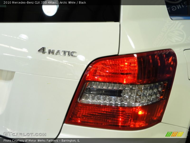 Arctic White / Black 2010 Mercedes-Benz GLK 350 4Matic
