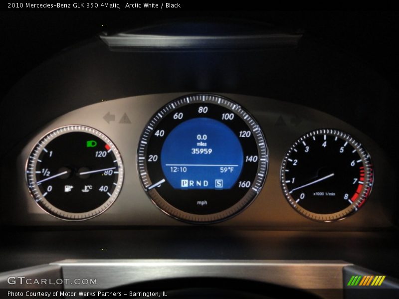 Arctic White / Black 2010 Mercedes-Benz GLK 350 4Matic