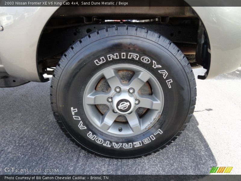  2003 Frontier XE V6 King Cab 4x4 Wheel