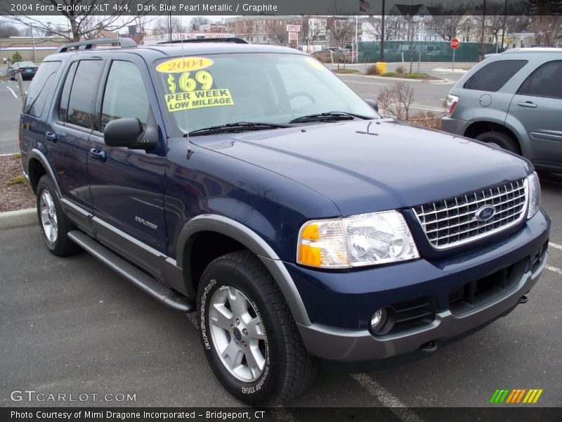 Dark Blue Pearl Metallic / Graphite 2004 Ford Explorer XLT 4x4