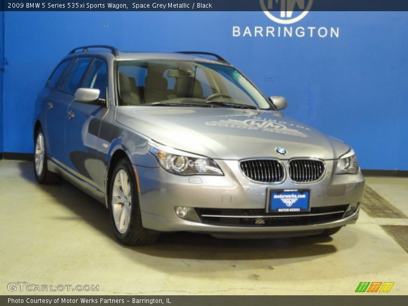 Space Grey Metallic / Black 2009 BMW 5 Series 535xi Sports Wagon