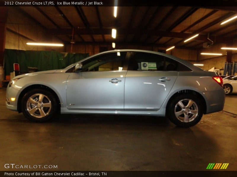 Ice Blue Metallic / Jet Black 2012 Chevrolet Cruze LT/RS