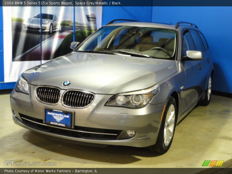 Space Grey Metallic / Black 2009 BMW 5 Series 535xi Sports Wagon
