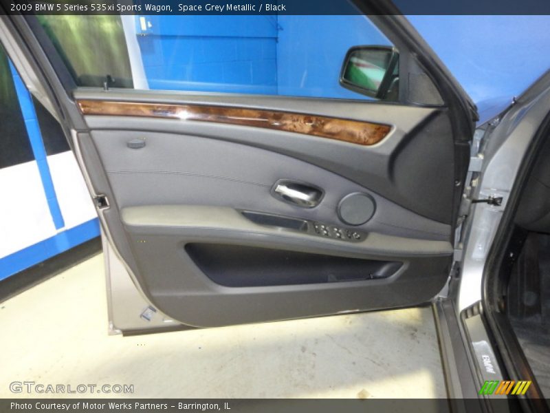 Space Grey Metallic / Black 2009 BMW 5 Series 535xi Sports Wagon
