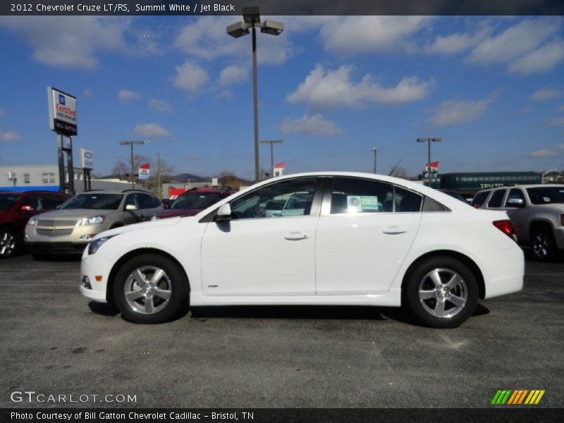 Summit White / Jet Black 2012 Chevrolet Cruze LT/RS