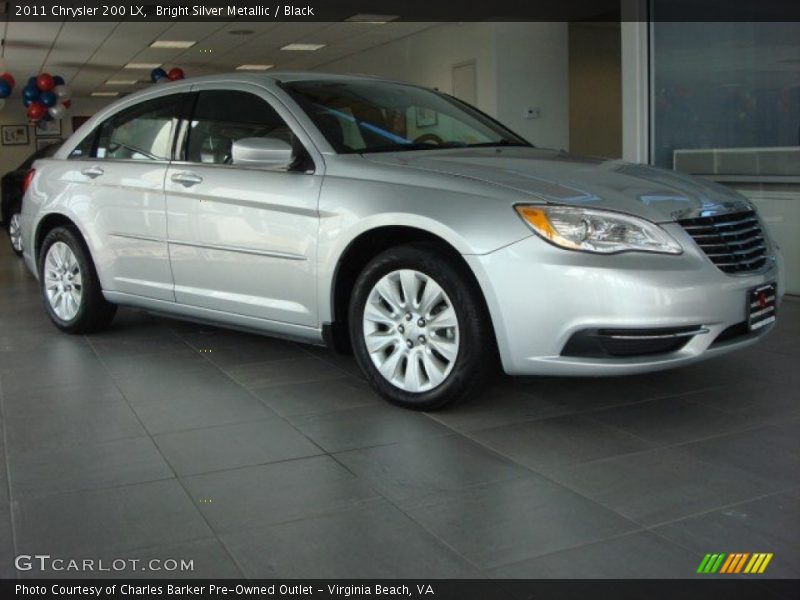 Bright Silver Metallic / Black 2011 Chrysler 200 LX