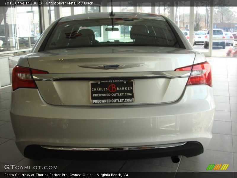 Bright Silver Metallic / Black 2011 Chrysler 200 LX