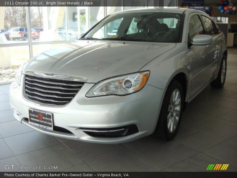 Bright Silver Metallic / Black 2011 Chrysler 200 LX