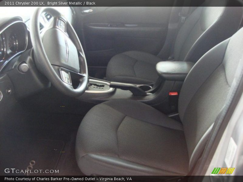 Bright Silver Metallic / Black 2011 Chrysler 200 LX