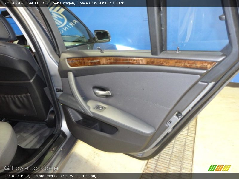 Space Grey Metallic / Black 2009 BMW 5 Series 535xi Sports Wagon