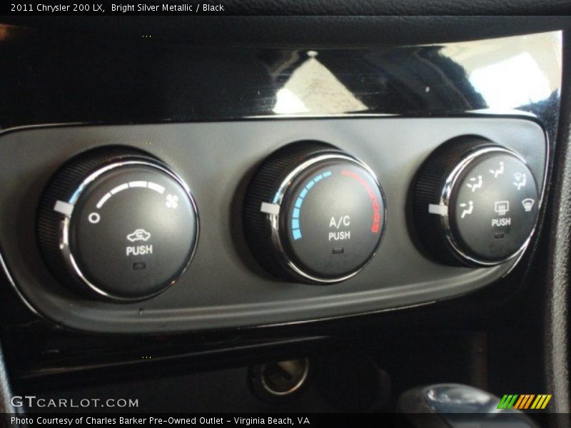 Bright Silver Metallic / Black 2011 Chrysler 200 LX