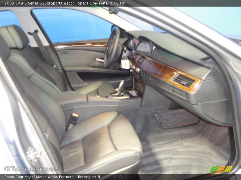 Space Grey Metallic / Black 2009 BMW 5 Series 535xi Sports Wagon