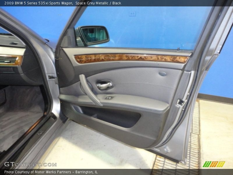 Space Grey Metallic / Black 2009 BMW 5 Series 535xi Sports Wagon