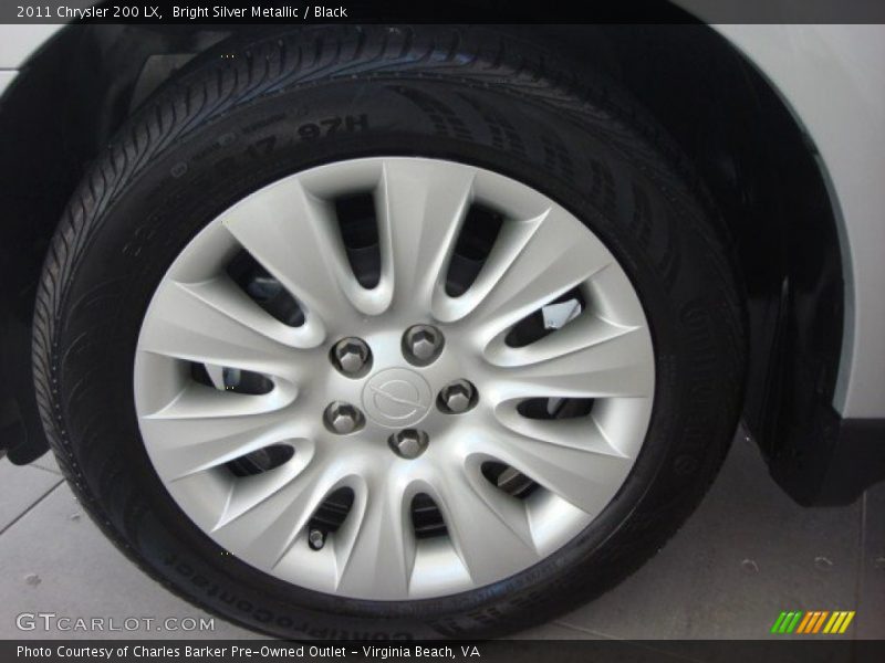 Bright Silver Metallic / Black 2011 Chrysler 200 LX