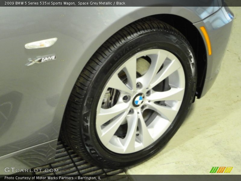 Space Grey Metallic / Black 2009 BMW 5 Series 535xi Sports Wagon