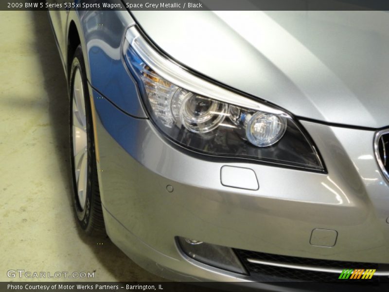 Space Grey Metallic / Black 2009 BMW 5 Series 535xi Sports Wagon