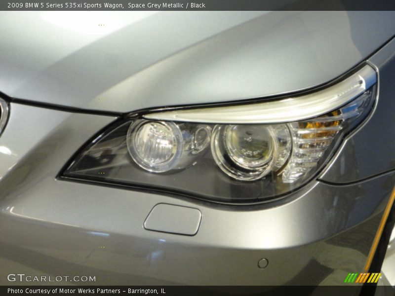 Space Grey Metallic / Black 2009 BMW 5 Series 535xi Sports Wagon