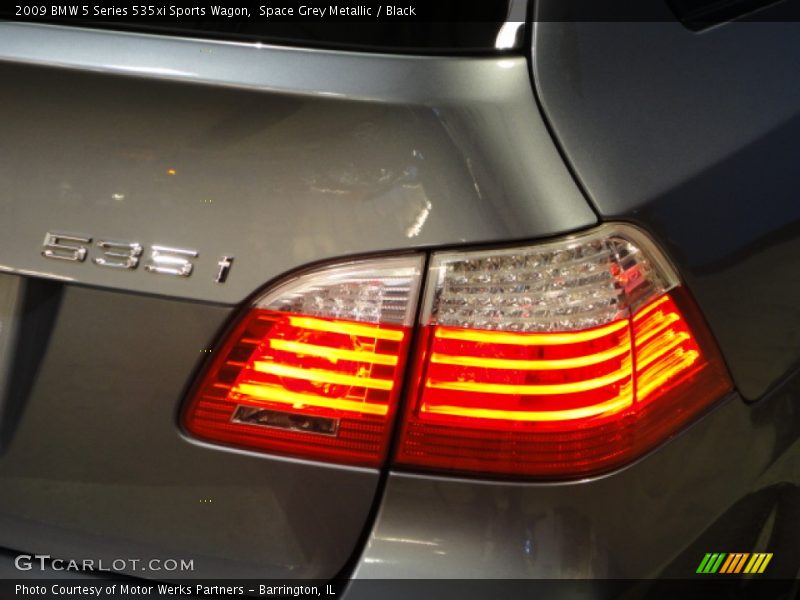 Space Grey Metallic / Black 2009 BMW 5 Series 535xi Sports Wagon